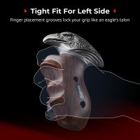 smallrig - empunadura de madera giratoria de lado izquierdo con abrazadera nato empunadura de cabeza de aguila para jaulas de camaramonitor para sony y canon -4817