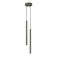 lampara colgante vacu verde  2 luces