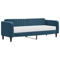 sofa cama  cama para adultos con colchon terciopelo azul 80x200 cm