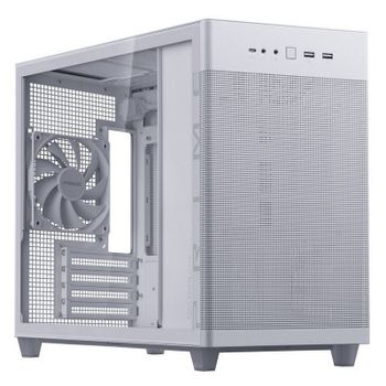 ASUS Prime AP201 Cristal Templado Small Tower USB 3.2 Blanca
