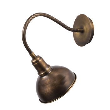 Lámpara De Pared Kumluca-n-525 Oro Cobrizo Metal Diámetro 16x16 Cm