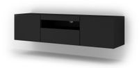 mueble para tv efecto madera negro