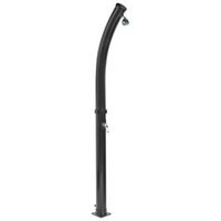 ducha solar independiente de exterior pvc con energia solar negro engabao