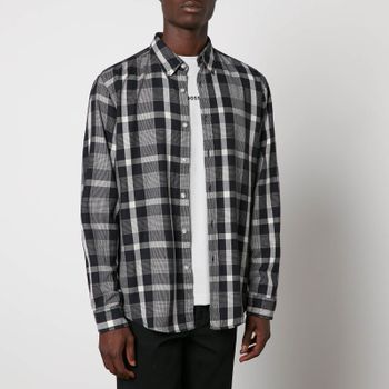 BOSS Orange Rickerty Checkered Coton Shirt - M