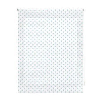 Estor Enrollable Infantil - Estor Infantil Tamaño 130x180 - Estor Enrollable Color Blanco Con Estrellas Celeste | Blindecor