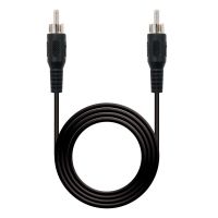 cable audio rca macho 5 m negro nanocable