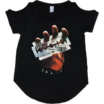 Judas Priest Camiseta manga larga British Steel para mujer
