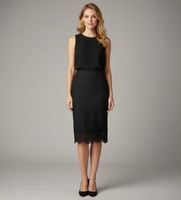 twinset para mujer 261tt2185 falda de lino intarsia negro 40 casual fiesta clasico