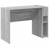 escritorio gris sonoma madera de ingenieria 109 x 50 x 78 cm vidaxl