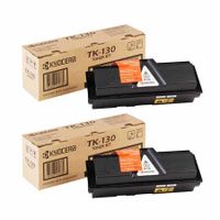 original multipack kyocera fs-1300d printer toner cartridges 2 pack -tk130