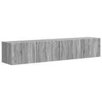 mueble de tv montado en la pared 2 uds gris sonoma vidaxl