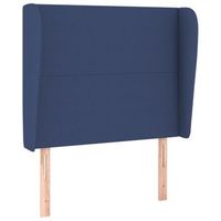 cabecero con orejas de tela azul 103x23x118128 cm vidaxl