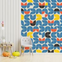 papel pintado duplicado amarillo dormitorio 156x270cm