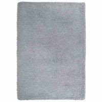 alfombra de pelo largo navarra gris claro 160x230 cm poliester vidaxl