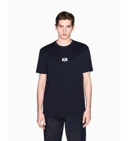 ax armani exchange para hombre xm002509af10358ub101 camiseta regular fit ax marino m casual algodon manga corta