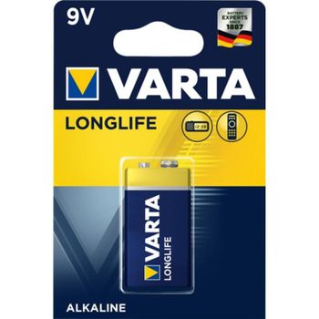 Pila Varta Longlife Extra 9V Alcalina 1 unidad