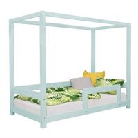 cama cabana infantil bunky 140 x 200 azul claro