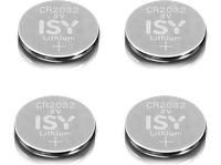 pilas de boton - isy iba 2032-1 4 pilas 3v litio universal
