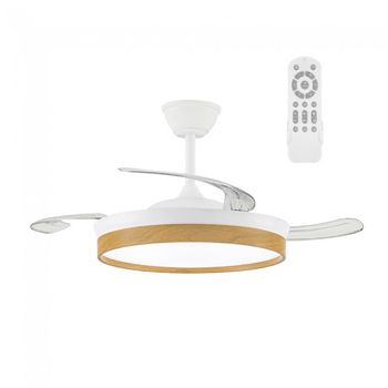 Ventilador led aspas retráctiles cosmatos cct dim (45w)