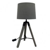 sobremesa julen 1xe27 madera grisnegro 52x24x24 cm