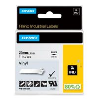 cinta para impresoras de etiquetas dymo rhino vinilo 24 mm x 55 m resistente