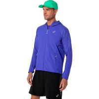 asics road packable jacket chaqueta para correr hombres - azul verde