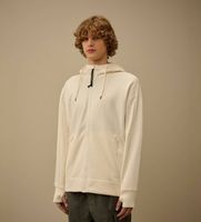 cp company para hombre rccmss715a005086w sudadera diagonal raised fleece goggle blanco xl casual algodon manga larga