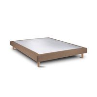 base de cama rigida 15 tribu  taupe redonda 2x 200 x 80 cm