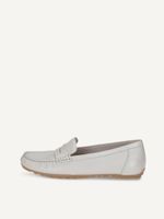 caprice moccasin white made of leather without heel size 41