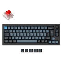 keychron q2 pro qmkvia teclado mecanico inalambrico fully assembled knob carbon black k pro red