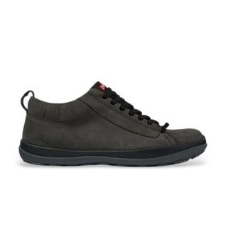 Camper para hombre. K300285-049 Zapatillas de piel Peu Pista GM gris (39), Plano, Cordones, Casual