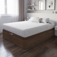 bezen canape de madera de alta calidad y resistencia  color wengue  35 cm de alto  de madera  90x190 cm  incluye montaje