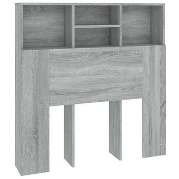 Vidaxl Mueble Cabecero Gris Sonoma 100x19x103,5 Cm