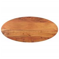 tablero de mesa ovalado madera maciza de acacia 120x50x38 cm vidaxl
