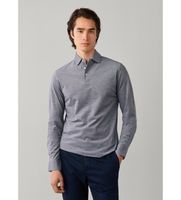 hackett london para hombre hm5500041 polo pique manga larga fit clasico gris xxl casual algodon