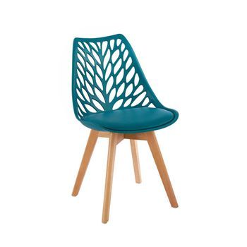 Pack 4 Sillas Viva De Polipropileno 86*57*48 Cm - Verde Azulado