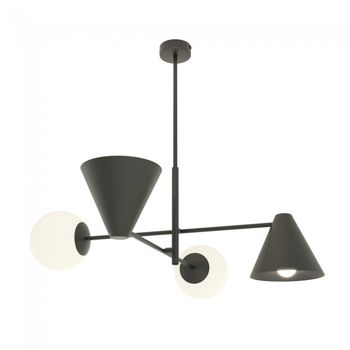 Lámpara de techo semra negro (4 luces)