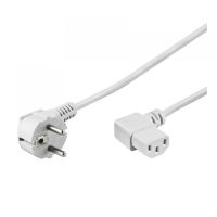 goobay cable de alimentacion para cpu acodado cee7c13 2m blanco
