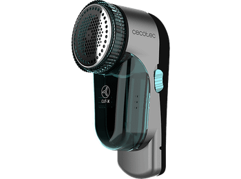 Quitapelusas - Cecotec Cut-X 4500 Textile, 45 min, 8800 rpm, Gran superficie 50 mm, Depósito de hilos, Carga USB, Dark