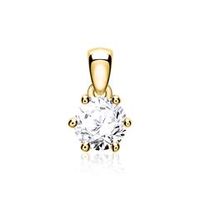colgante de oro de 14 quilates con diamante