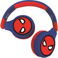 lexibook auriculares infantiles bluetooth 2 en 1 spiderman