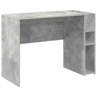 escritorio gris concreto madera de ingenieria 109 x 50 x 78 cm vidaxl