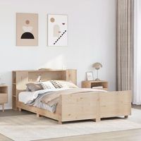 cama matrimonial  cama para adultos  estructura de cama sin colchon madera maciza de pino 135x190 cm cfw88724