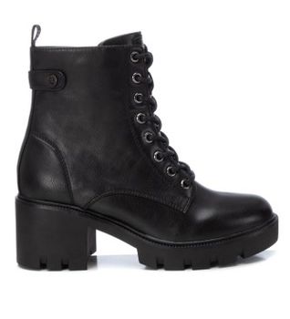 Xti para mujer. 14298301-NEGRO Botines 142983 negro (38), 5 a 8cm, Cordones, Cremallera, Casual