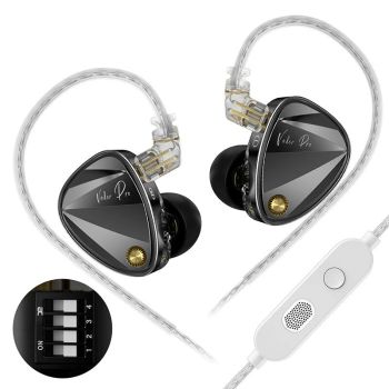 KZ Vader Pro Auriculares Con Cable De 3,5 mm 6 Unidades Dinámicas Ultra-bajo y Ultra-alto Frecuencia Dinámica Profunda B