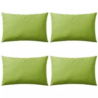 juego de 4 cojines tipo almohada para decoracion de jardin exterior 60 x 40 cm verde manzana dec020093