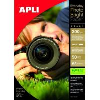 papel fotografico apli 12239 a4 200 g secado instantaneo 50 hojas