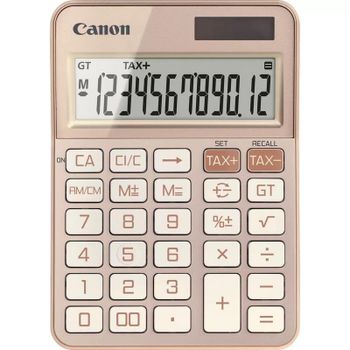 Calculadora Canon KS-125KB Escritorio 12 dígitos Batería/Solar Oro rosa