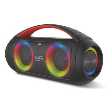 Altavoces Haeger Portátiles Inalámbricos 40W Bluetooth USB-C y MicroSD Negro