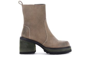 botines de ante taupe 38
